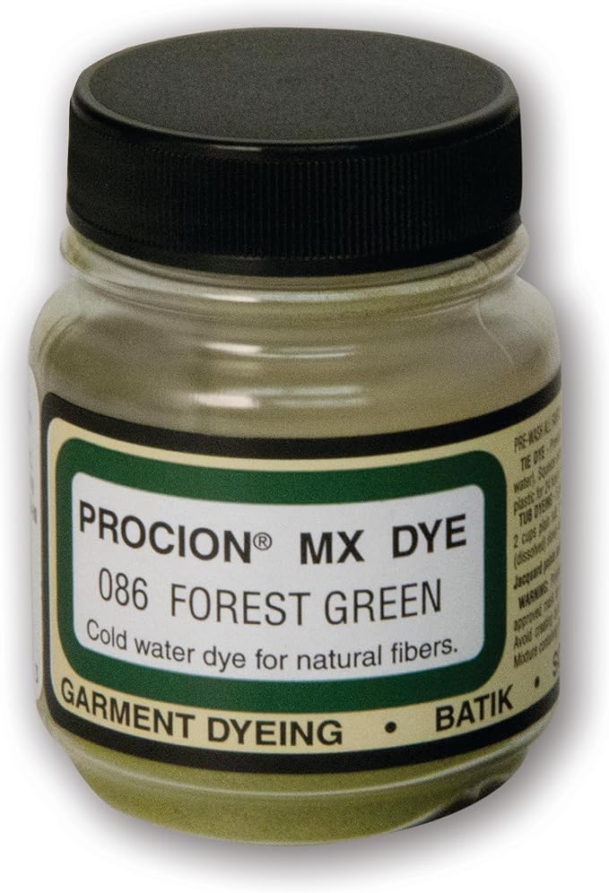 Jacquard Procion MX Tie Dye Powder Forest Green, 2/3 Ounce Jar by Jacquard