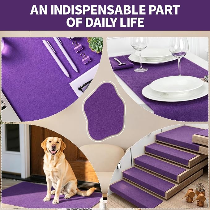 Purple Fabric Sheet 72" X 36", 1.4mm Thick Large Soft Durable Flexible Craft - Image 7