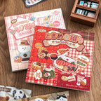 Girl's Japanese Retro Sticker Book, Food and Daily Life Theme - Image 3