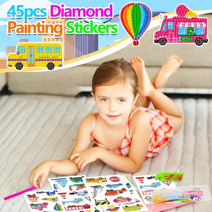 Labeol Diamond Art Kits for Kids Boys and Girls Ages 6-8-10-12 Easy to DIY - Image 5