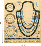 Petoysoso Bead Boards for Jewelry Making, Bamboo Beading Board for Bracelet & - Image 2