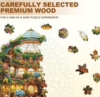 Mystic Garden Hall Puzzles Adults Gifts Wooden 100 Pieces 8.5 * 8.5in - Image 3