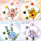 1050 PCS Pipe Cleaner Flower Kit, 15 Assorted Colors Pipe Cleaners Craft - Image 4