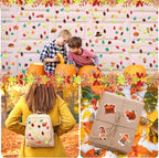 600Pcs Fall Thanksgiving Foam Sticker Glitter Maple Leaf Sticker | Autumn Decals - Image 6