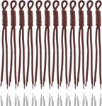 KJML DIY Paracord Keychain 12pcs Paracord Rope Keychain Braided Cord Rope Bag by KJMLDIY
