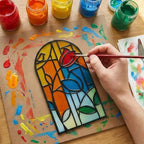 3-Pack DIY Suncatcher Blanks for Adults, Arch Acrylic Stained Glass Window Art - Image 2