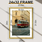 Vittanly 24x32 Picture Frames Set of 2, Ornate Vintage Photo Frame - Image 2