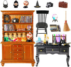 Rileryan 54 Pcs 1:12 Scale Magic Witchy House Kit Halloween Miniatures by Rileryan