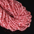 3mm 120pcs Strawberry Quartz Tiny Gemstone Beads by SongXi