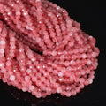 4mm 90pcs Strawberry Quartz Tiny Gemstone Beads by SongXi