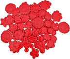 500g/1.1lb Ceramic Mosaic Tiles Mixed Shapes of Flowers, Mushrooms - Image 7