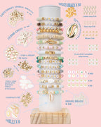 Deinduser Bracelet Making Kit, 24 Colors 2 Boxes Beads - Image 3