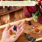 Geiserailie 80 Pieces Tiny Glass Bottles Spell Jars - Image 4