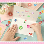 600Pcs Flower Foam Stickers Spring Butterfly Adhesive Stickers | Flower Decals - Image 4