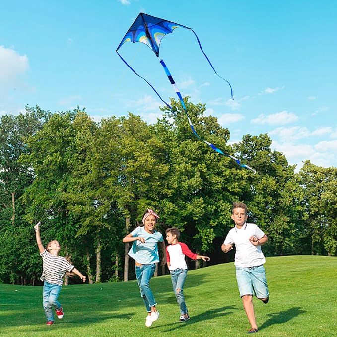 Kite, Large Delta Kites for Kids and Adults, Durable Multifunctional Beach Kite - Image 3