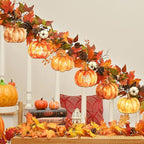 COCHIE Fall Pumpkin Wood Crafts to Paint Set of 24, Autumn Pumpkins Unfinished - Image 7