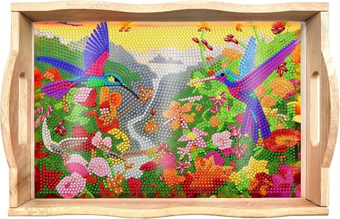 EWJRNSF Diamond Art Kits for Adults Wooden Serving Trays by EWJRNSFDiamondPainting