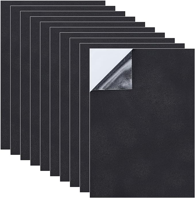 BENECREAT 10PCS Self-Adhesive Foam Sheet, 1mm Thick, Halloween Christmas Decor by BENECREAT