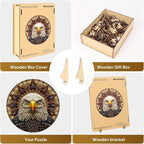 Reouinty Wooden Puzzle for Adults 300 Pieces, Bald Eagle Jigsaw Puzzles for - Image 6
