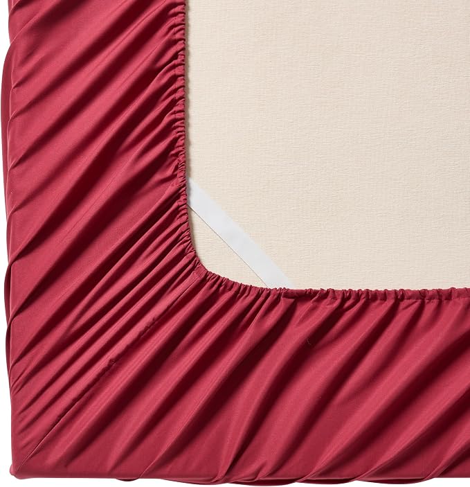Twin Fitted Sheet Only with Full Elastic & Built in Corner Sheet Straps to - Image 2