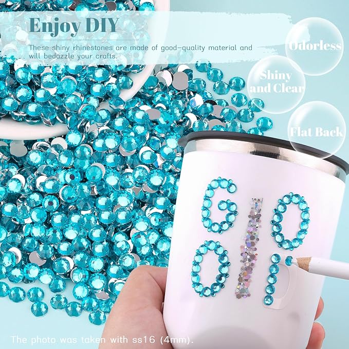 4000PCS 5mm Resin Rhinestones Bulk - Image 4