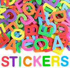 1300Pcs Foam Stickers, 8 Colors Foam Letter Stickers by Etyishe