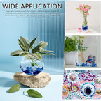 0.5LB Flat Glass Marbles for Vase, Mixed Blue Color Glass Pebbles. Glass Rocks - Image 6
