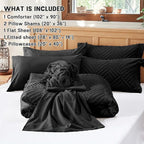 Zzlpp King Comforter Set 7 Pieces, All Season Boho Bedding Sets - Image 5