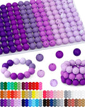 FIVEIZERO 160PCS 15mm Round Silicone Beads, Wear-resistant, Easy-clean by FIVEIZERO