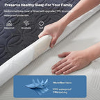 BEDLORE Waterproof Mattress Protector, Cal King Size Mattress Pad - Image 2