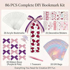 Qrhky Acrylic Bookmark Blanks, 1.37x5.5 Clear Acrylic Bookmarks, UV DTF Decals - Image 2