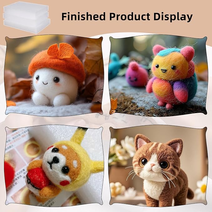 6Pcs Needle Felting Pads Pad Wool Felting Pin Cushion Flat Panel Felt Working - Image 9