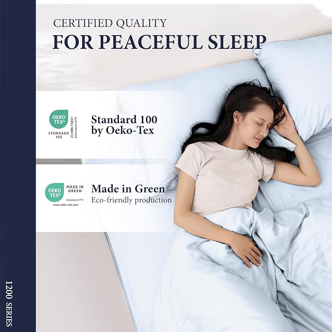 100% Egyptian Cotton Queen Pillow Cases Set of 2 - Image 5