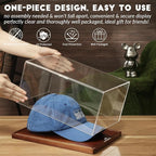JupDec Hat Display Case, UV Protection Signed Hat Transparent Showcase - Image 2