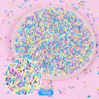 DIYASY 180g Fake Sprinkles, 6.35 oz Non-Edible Resin Sprinkles Faux Plastic - Image 4