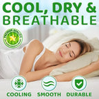 Pillow Cases - 100% Viscose Derived from Bamboo - Cooling Pillowcase - King Size - Image 3