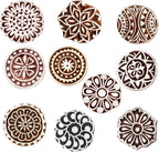Royal Kraft Round Wooden Printing Stamps by RoyalKraft