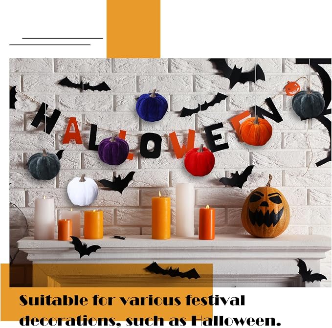 Lenwen 24 Pcs Fall White Foam Pumpkins - Image 3