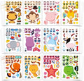 Aowplc 48 Pcs Make-a-Face Sticker Sheets by Aowplc