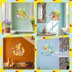Cinnvoice 12 Pcs Summer Diamond Painting Hanging Kit - Image 5