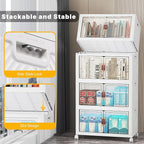UAMFURI Stackable Storage Bins, 416QT Collapsible Drawers - Image 4