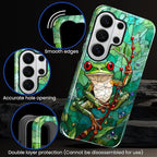 for Samsung Galaxy S26 Ultra Case, Frog Stained Glass Pattern Glossy 2 in 1 - Image 2