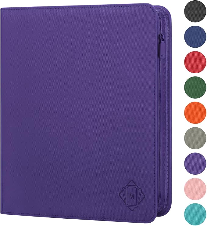 Premium Card Binder 12 Pocket for 720 Pockets Trading Card Binder, PU Zipper - Image 2