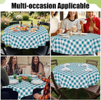 Smiry Plastic Table Cloth, Waterproof Vinyl Tablecloth - Image 6