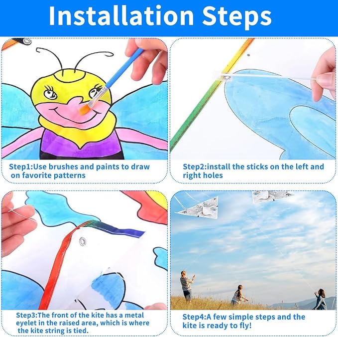 DIY Kids Color Filled Kites - Image 4
