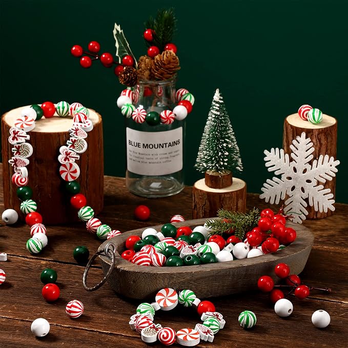 Qunclay 200 Pcs Christmas Beads - Image 3