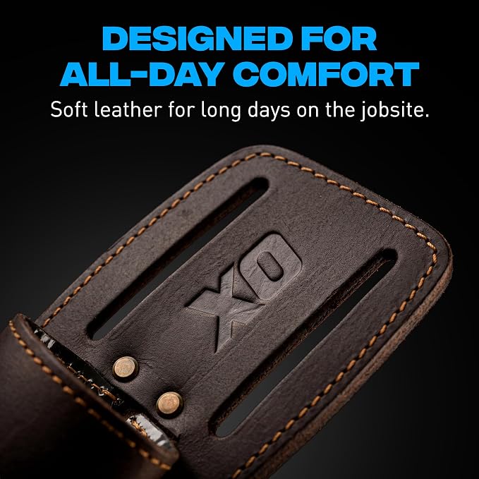 OX Tools Leather Tool Holsters & Pouches – Hammer, Tape Measure, Utility & - Image 5