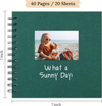 Scrapbook 7x7 Inch DIY Scrapbook Album Hardcover Kraft Paper 40 pages/20 sheets - Image 2