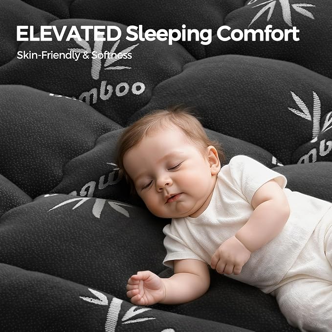 Mattress Topper Twin XL Size, Cooling Extra Thick Breathable Viscose Made from - Image 3