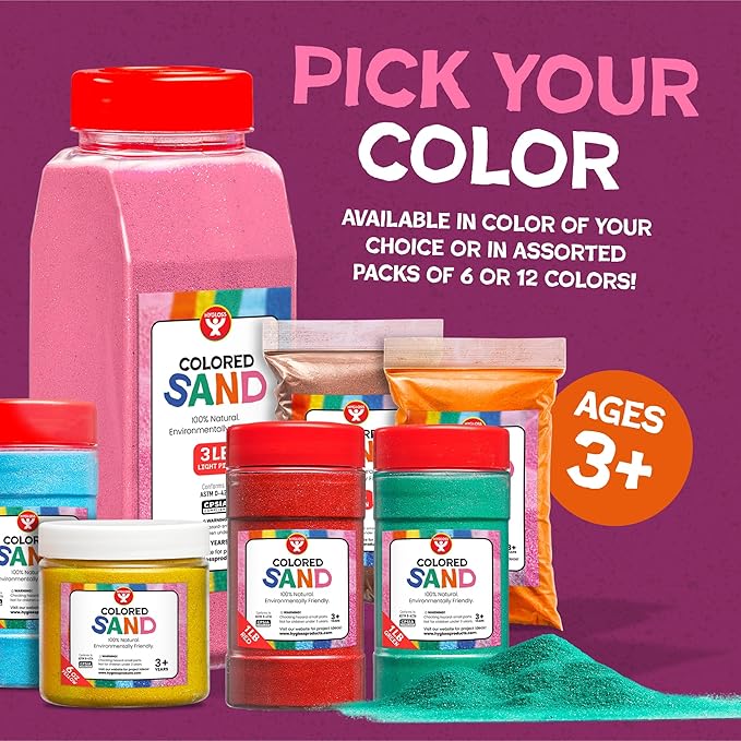 Hygloss Colored Sand for Crafts – 25 lb - Image 3
